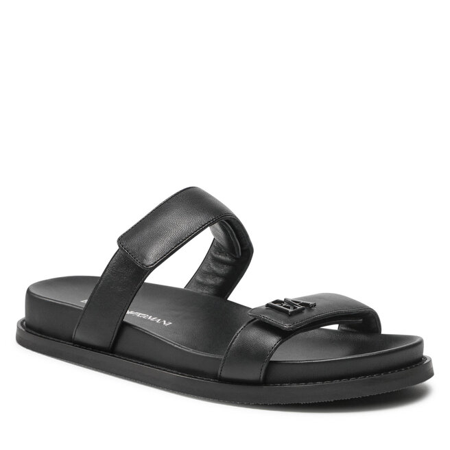 Șlapi Emporio Armani X3P778 XF271 00002 Black 00002 imagine noua gjx.ro