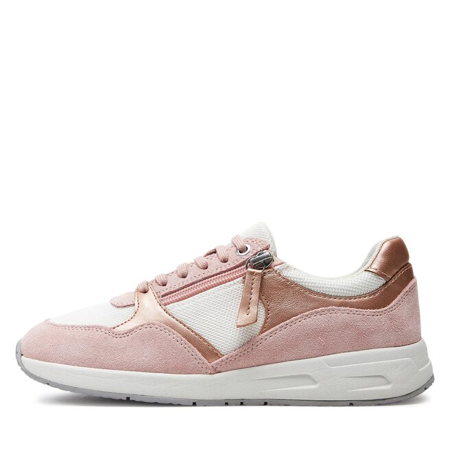 Geox Mädchen Sneaker D Bulmya – Leichter Low-Cut Sneaker Mit Atmungsaktiver Geox-Sohle