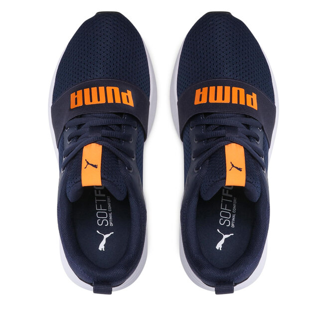 Puma Sneakersy Puma Wired Run Jr 374214 17 Peacoat/Vibrant Orange