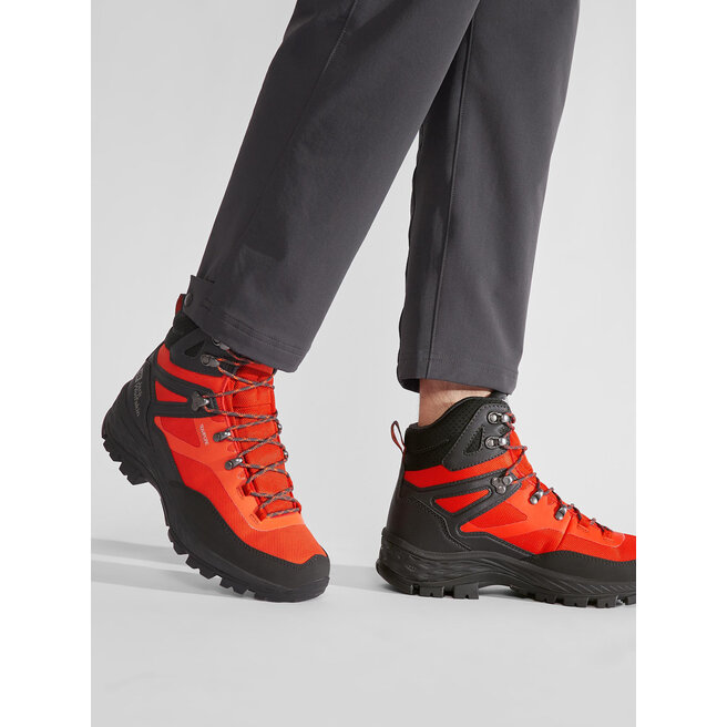 Jack Wolfskin Trekkingschuhe Jack Wolfskin Rebellion Guide Texapore Mid M 4053791 Orange/Phantom 3567