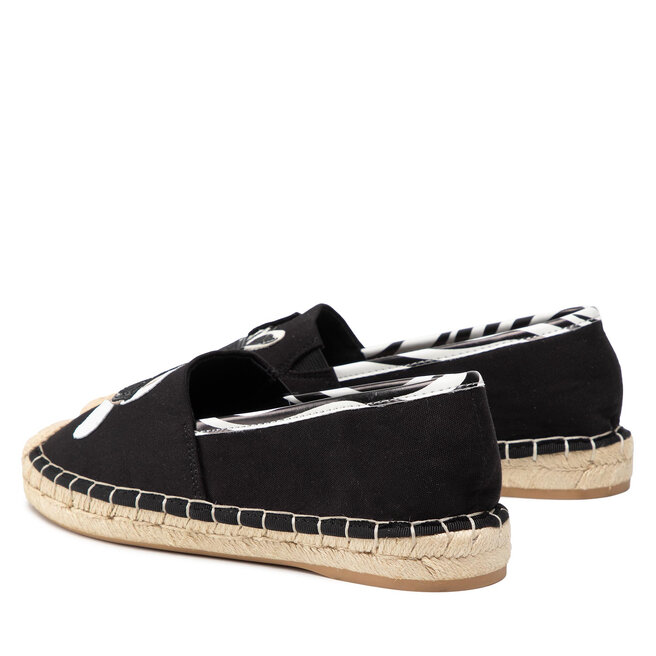 KARL LAGERFELD Alpargatas KARL LAGERFELD KL80117Z Black Canvas W/White
