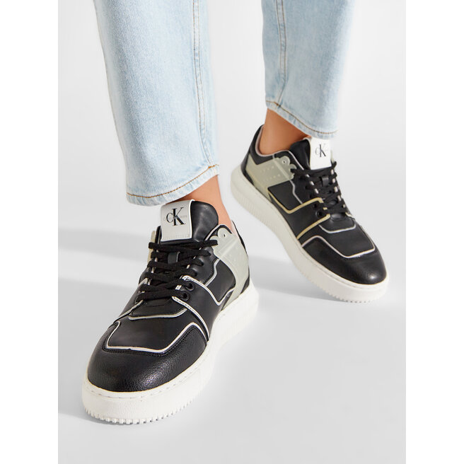 Calvin Klein Jeans Sneakers Calvin Klein Jeans Chunky Cupsole Laceup Low Tpu YM0YM00425 Black/White 0GK