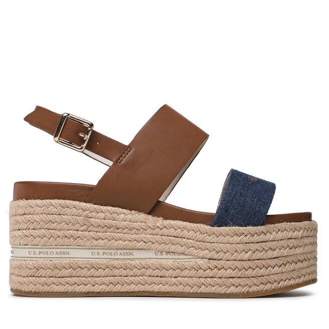 Espadryle U.S. Polo Assn. Loren - Brązowy