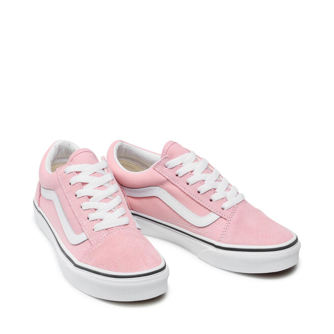 vans pink true white