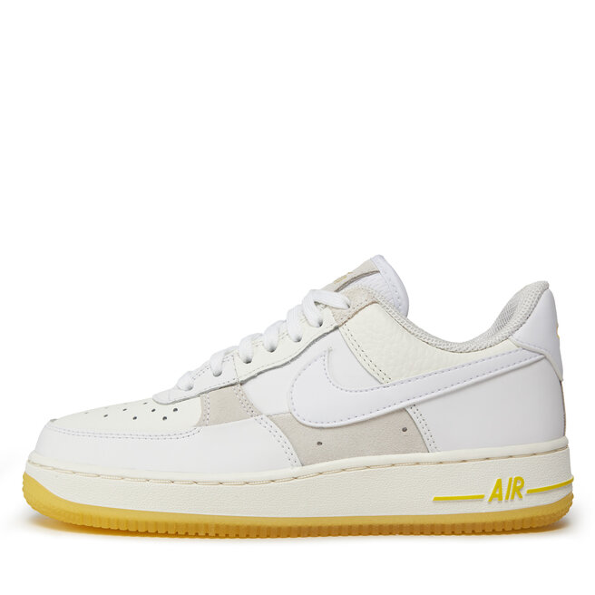 White and yellow top nike air force