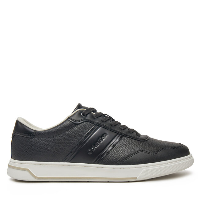 Sneakersy Calvin Klein Low Top Lace Up Logo - Czarny