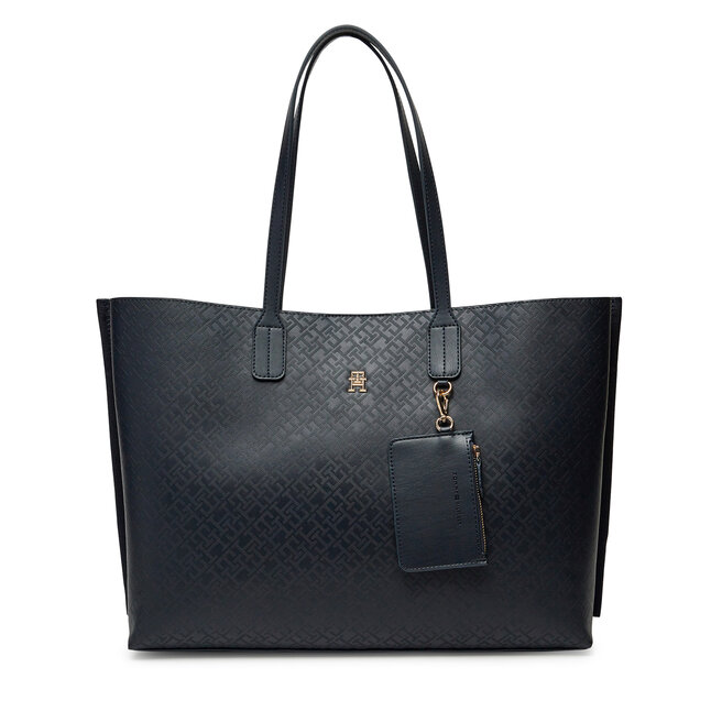 Torebka Tommy Hilfiger Th Distinct Tote Mono - Granatowy
