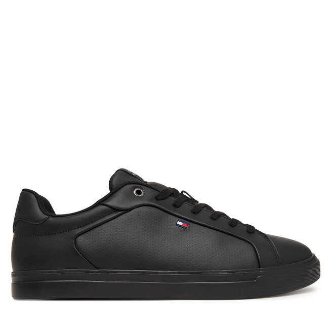 Sneakersy Tommy Hilfiger Lightweight Pinperf Lth Sneaker FM0FM05981 Czarny