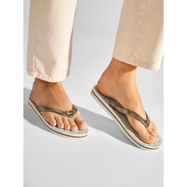 Michael kors eva flip flops on sale