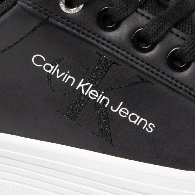 Calvin Klein Jeans Sneakers Calvin Klein Jeans Vulcanized Flatform Sneaker Mono YW0YW00601 Black BDS