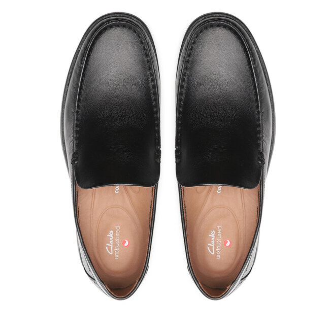 Clarks Μοκασίνια Clarks Ferius Creek 261596287 Black Leather