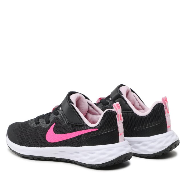 Nike Обувки Nike Revolution 6 Nn (PSV) DD1095 007 Black/Hyper Pink/Pink Foam