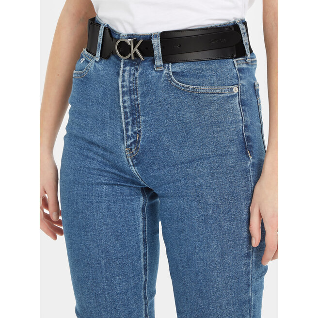 Calvin Klein Dámský pásek Calvin Klein Re-Lock Waist Belt 50Mm K60K611104 Ck Black BAX