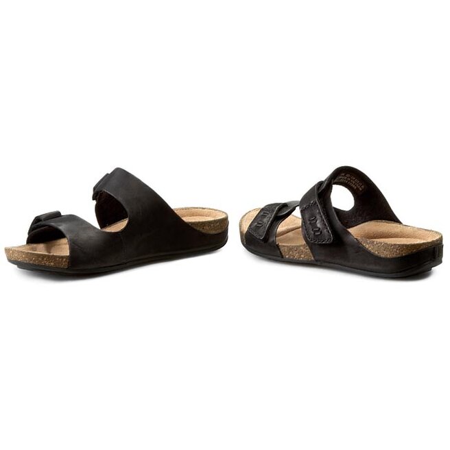 Clarks Perri Island 261008484 Black Leather epapoutsia.gr