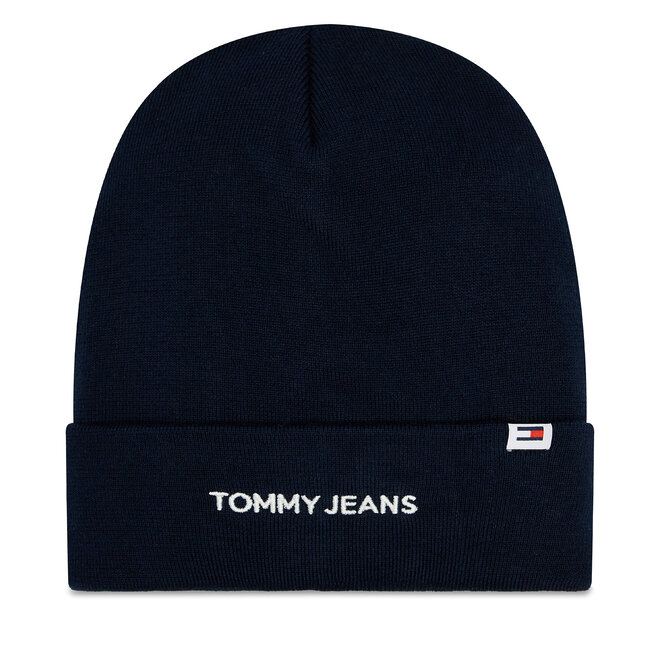 Czapka Tommy Jeans Linear Logo - Granatowy