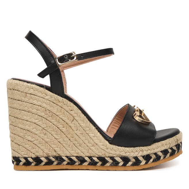 Espadryle LOVE MOSCHINO JA1615BI0OIA0000 Czarny - kobiece