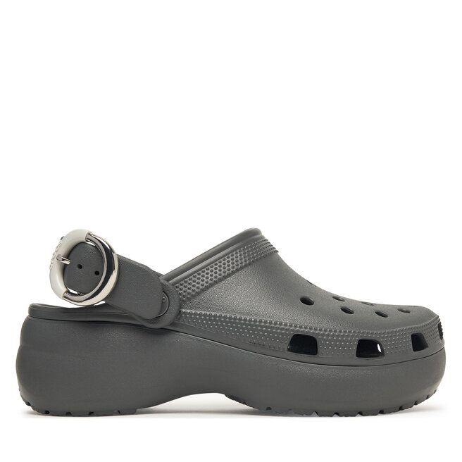 Klapki Crocs Classic Platform Buckle Clog 213230 Szary -