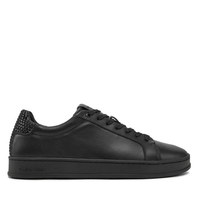 Sneakersy Calvin Klein Low Top Lace Up Woven - Czarny