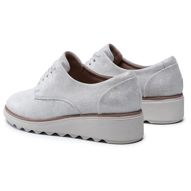 Clarks Polobotky Clarks Sharon Noel 261574654 Silver Metallic