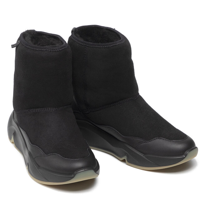 ECCO Členková obuv ECCO Chunky W 20320351052 Black/Black