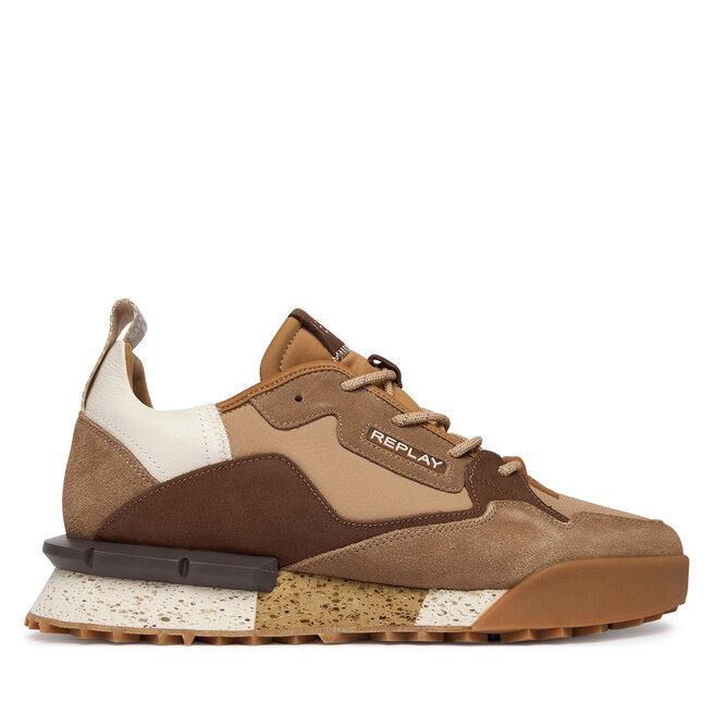 Sneakersy REPLAY GMS1P .000.C0073L Beżowy - męskie