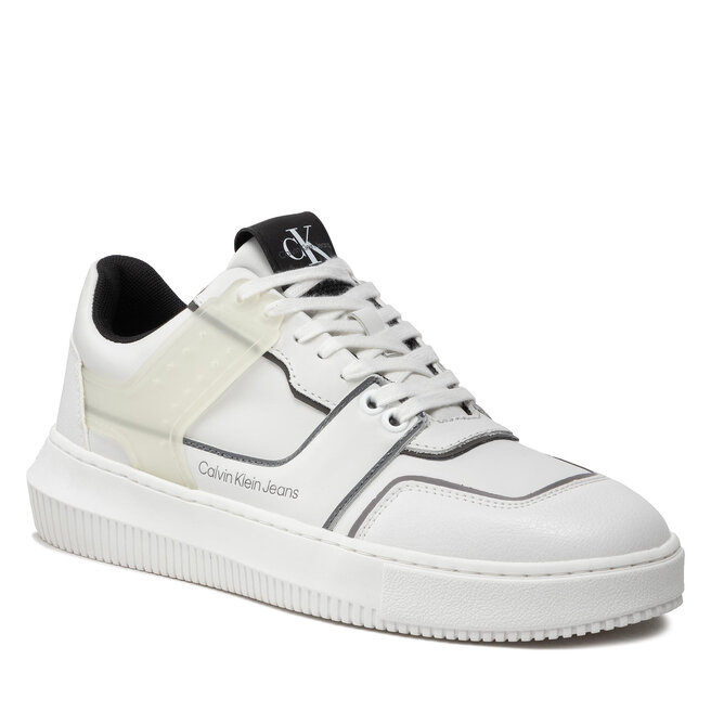 Sneakers Calvin Klein Jeans Chunky Cupsole Laceup Low Tpu YM0YM00425 White/Black 0K4 0K4 imagine noua