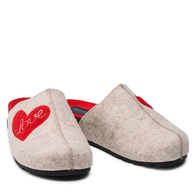 Panto Fino Pantofole Panto Fino II267099 Beż/Czerwony