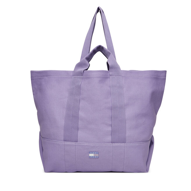 Torebka Tommy Jeans Tjw Tote Edition Canvas - Fioletowy