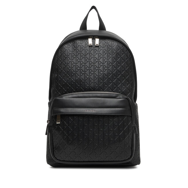 Plecak Calvin Klein Emblem Emboss Round Backpack LV04D3202G Czarny -