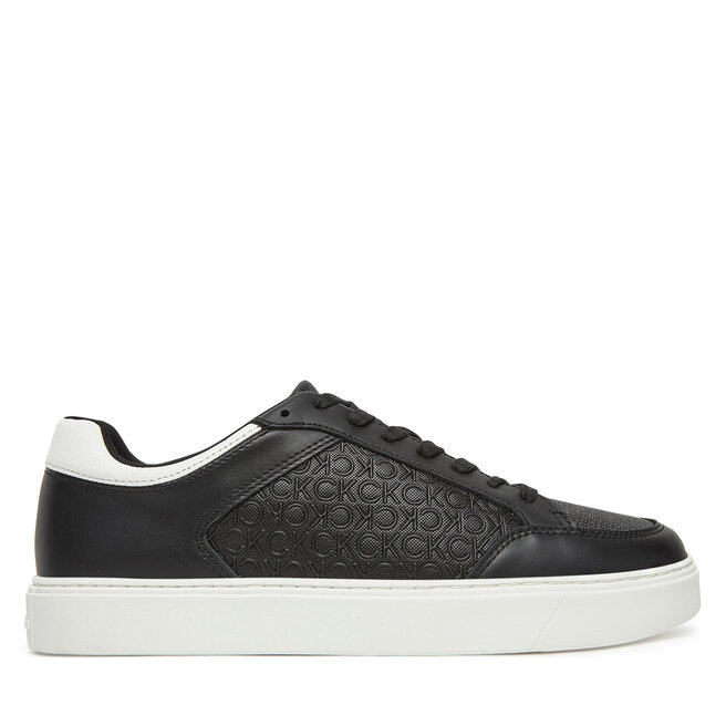 Sneakersy Calvin Klein Clean Cup Low Laceup Mono - Czarny