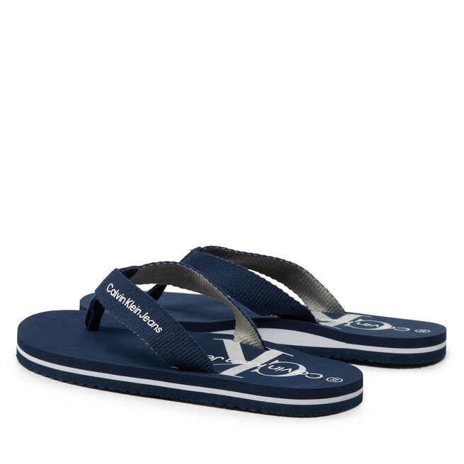 Calvin Klein Jeans Flip-flops Calvin Klein Jeans Logo Print Flip Flop V3B8-80155-0058 S Blue 800