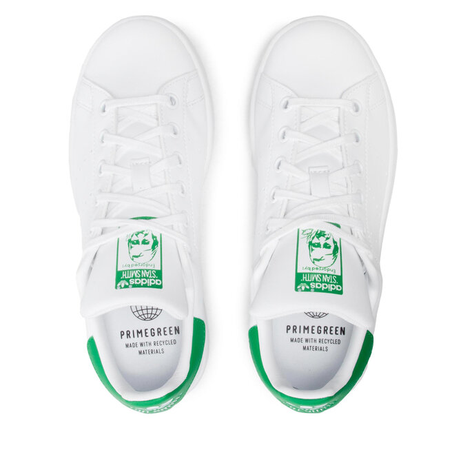 adidas Apavi adidas Stan Smith J FX7519 Ftwwht/Ftwwht/Green