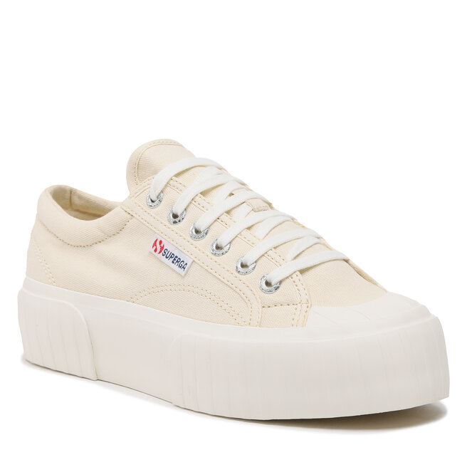 Superga Кецове Superga 2631 Stripe Platform S5111SW Beige Lt Eggshell/Favorio A7V