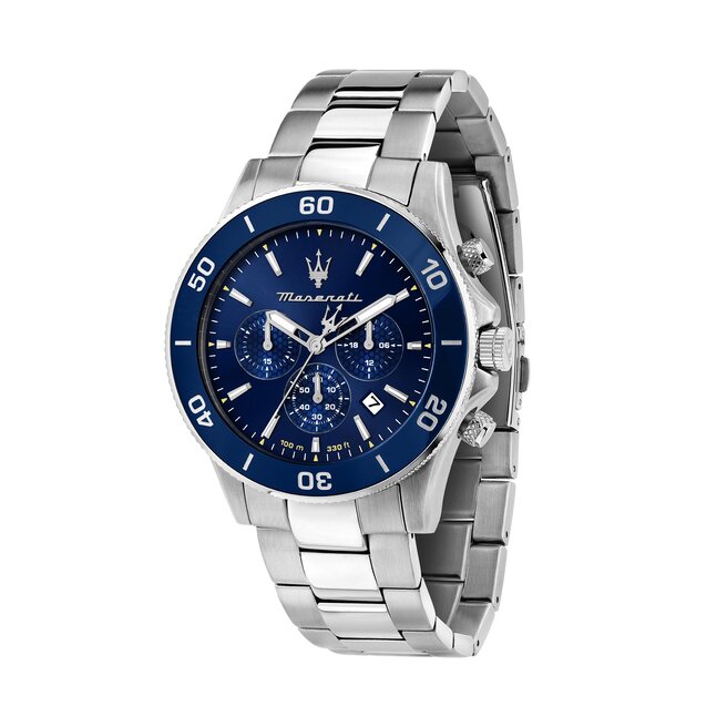 Ρολόι Maserati Competizione Diver R8873600002 Silver/Navy