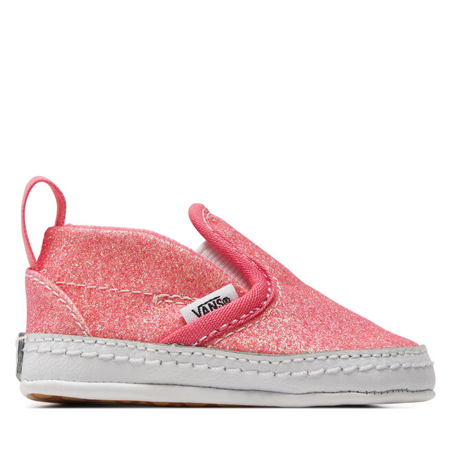 Tenisówki Vans Slip-On V Crib VN000CRUPNK1 Różowy - dziewczęce