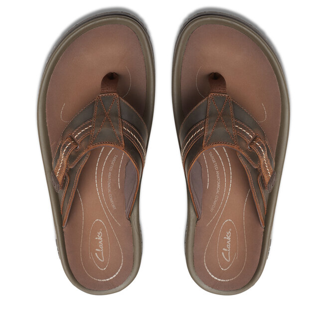 Japonki Clarks Wesley Sun 26176987 Brązowy -