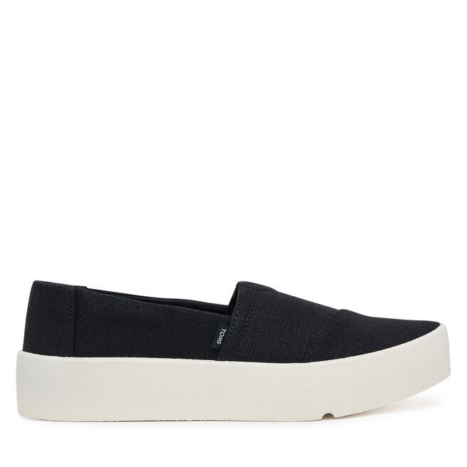 Tenisówki Toms Verona Slip On 10021139 Czarny - kobiece