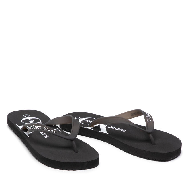Calvin Klein Jeans Джапанки Calvin Klein Jeans Beach Sandal Monogram Tpu YM0YM00055 Black 00X
