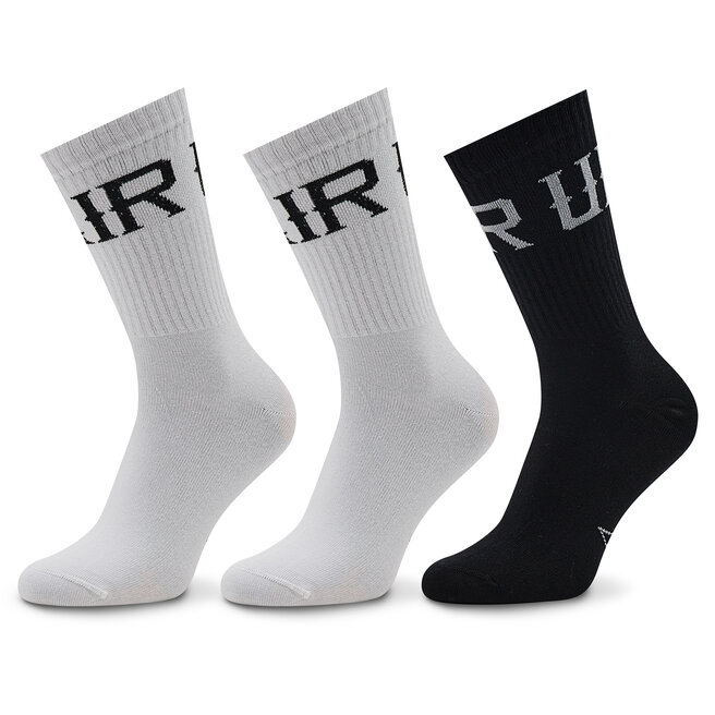 Unfair Athletics Set de 3 perechi de șosete medii unisex Unfair Athletics Basic UNFR22-076 Black/White