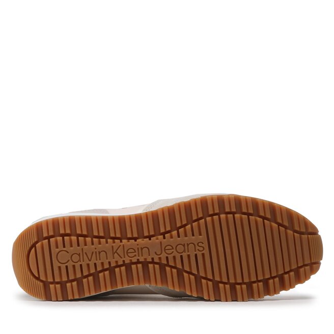 Calvin Klein Jeans Sneakersy Calvin Klein Jeans Toothy Runner Irregular Lines YM0YM00624 Ancient White/Eggshell