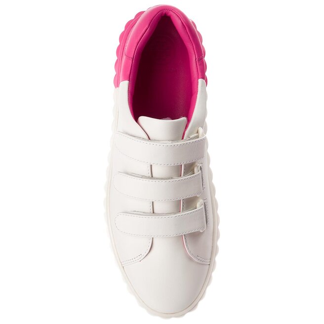 Снікерcи Tory Burch Scallop Triple Strap Sneaker 51461 Snow White/Crazy  Pink 102 