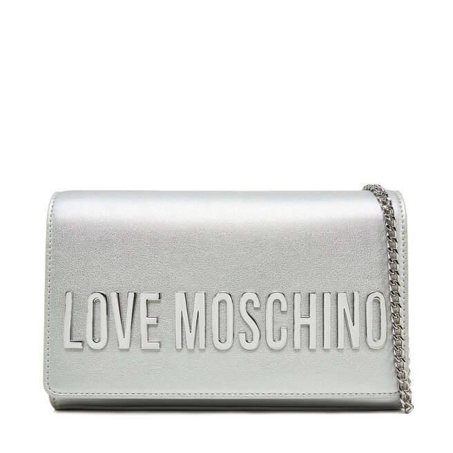 Torebka LOVE MOSCHINO - Srebrny
