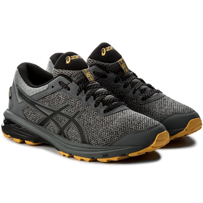 Buty Asics GT 1000 6 G TX GORE TEX T7B2N Carbon Black Gold Fusion