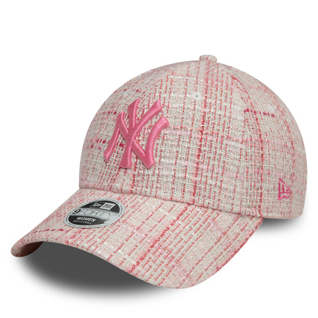 Czapka z daszkiem New Era New York Yankees Tweed 9Forty - Różowy