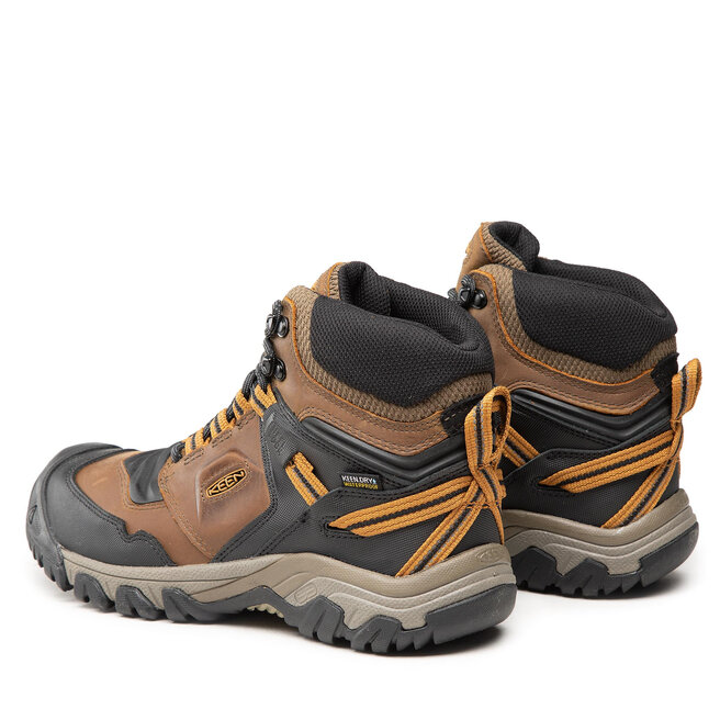 Keen Trekkingschuhe Keen Ridge Flex Mid Wp M 1025666 Bison/Golden Bro
