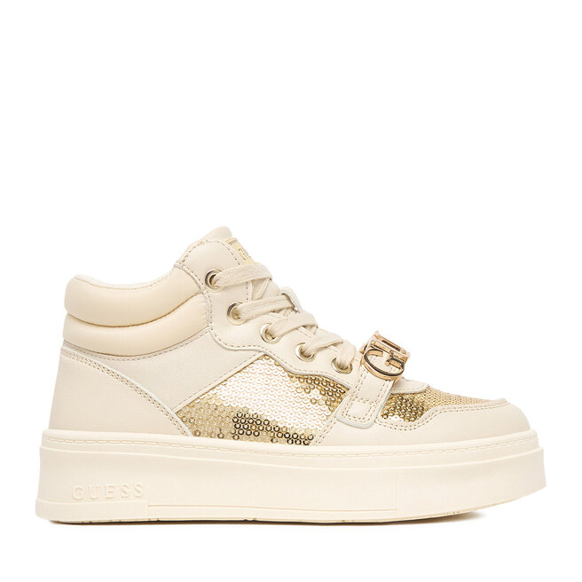 Sneakersy Guess CEOWB-AVO-357-05 Écru - dziewczęce