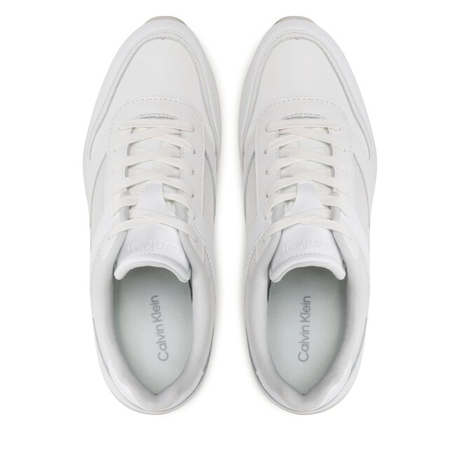 Calvin Klein Sneakers Calvin Klein Low Top Lace Up Mix HM0HM00901 White/Light Grey 0K8