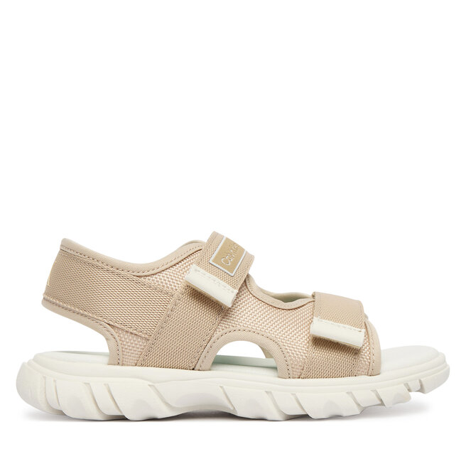 Sandały Calvin Klein Velcro Sandal V1B2-83321-1564 Beżowy - chłopięce