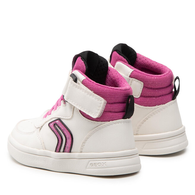 Geox Sneakersy Geox J Djrock G. C 264MC 0BCEW C0563 M White/Fuchsia