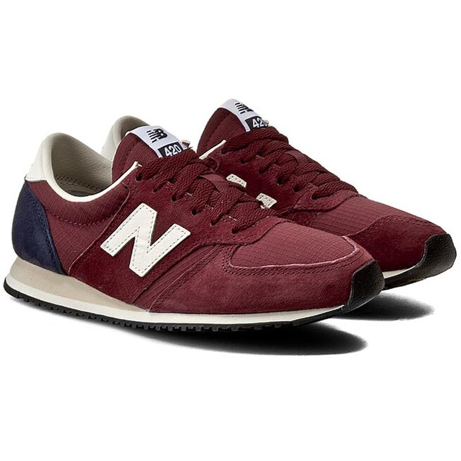 New balance 420 pelle marrone best sale
